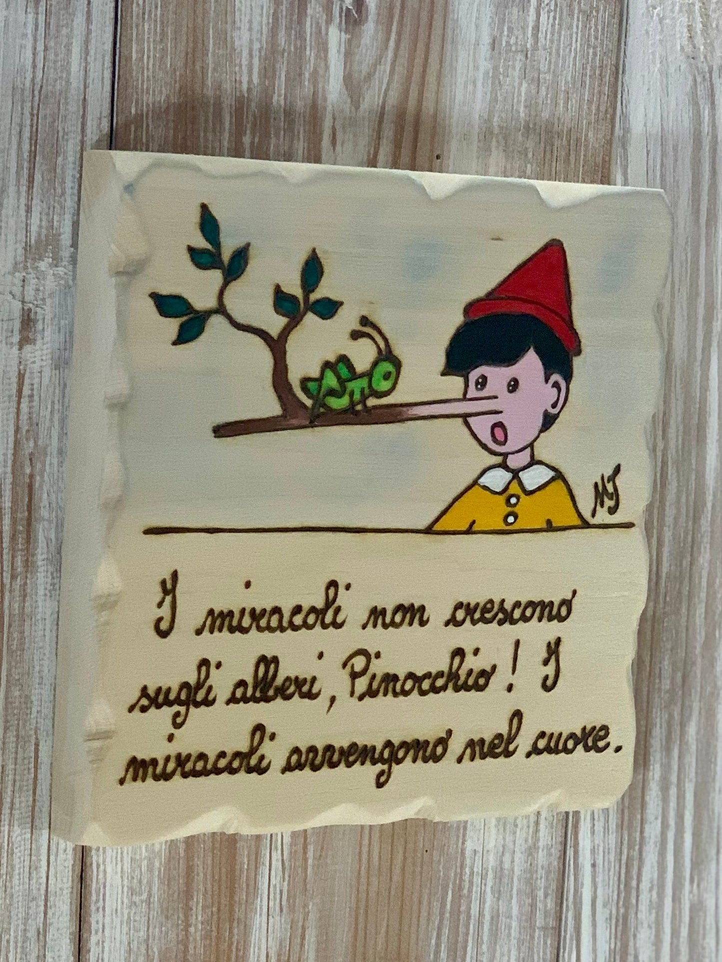 QUADRETTO PINOCCHIO Il Truciolo by MJ