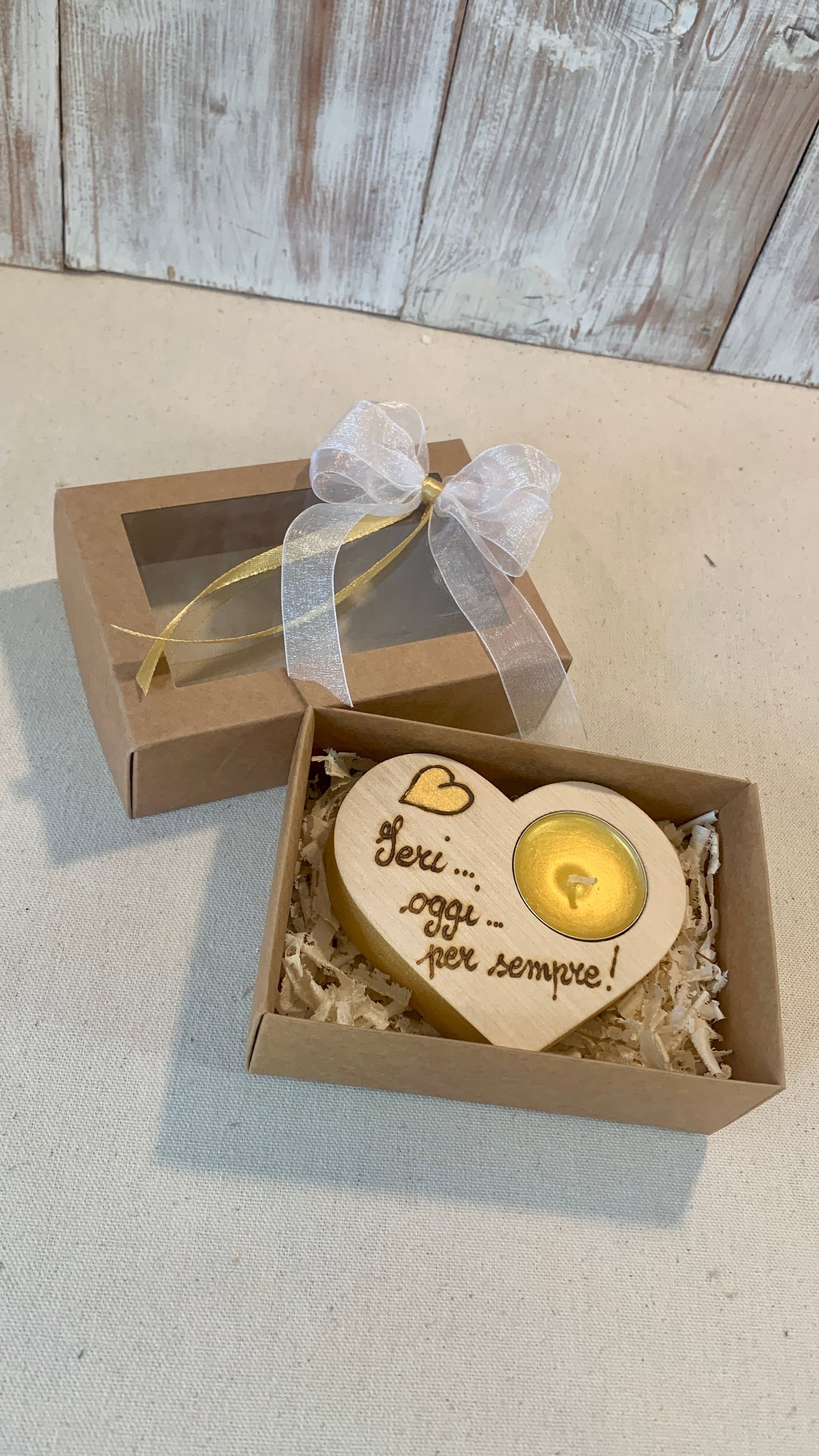 PORTA TEALIGHT (ordine minimo 8 pezzi) Il Truciolo by MJ