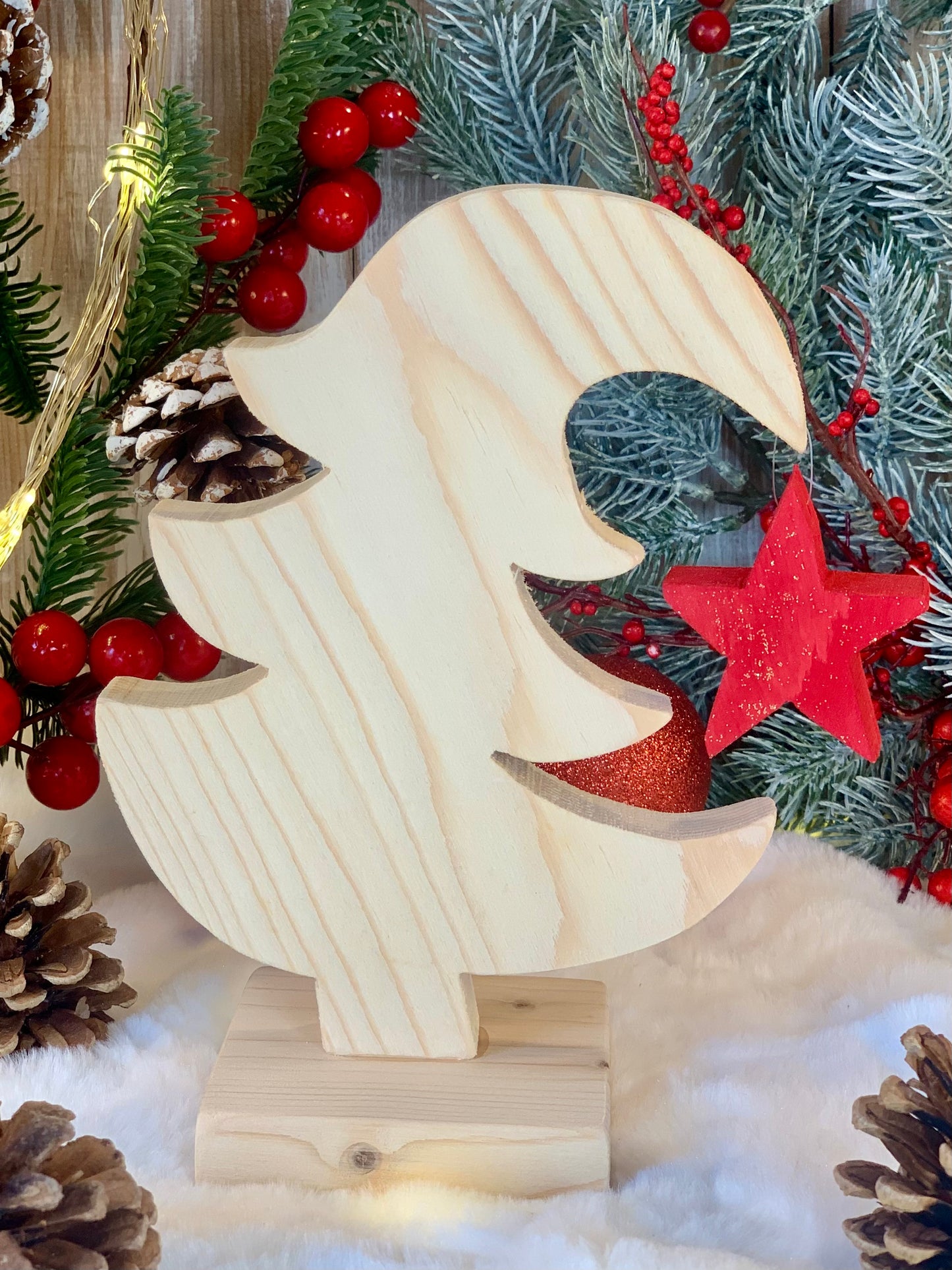 ALBERO DI NATALE CON STELLA PENDENTE Il Truciolo by MJ
