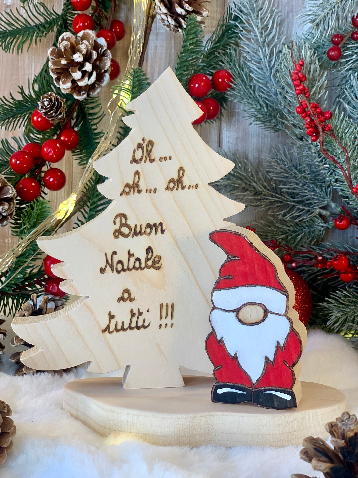 ALBERELLO CON BABBO NATALE Il Truciolo by MJ