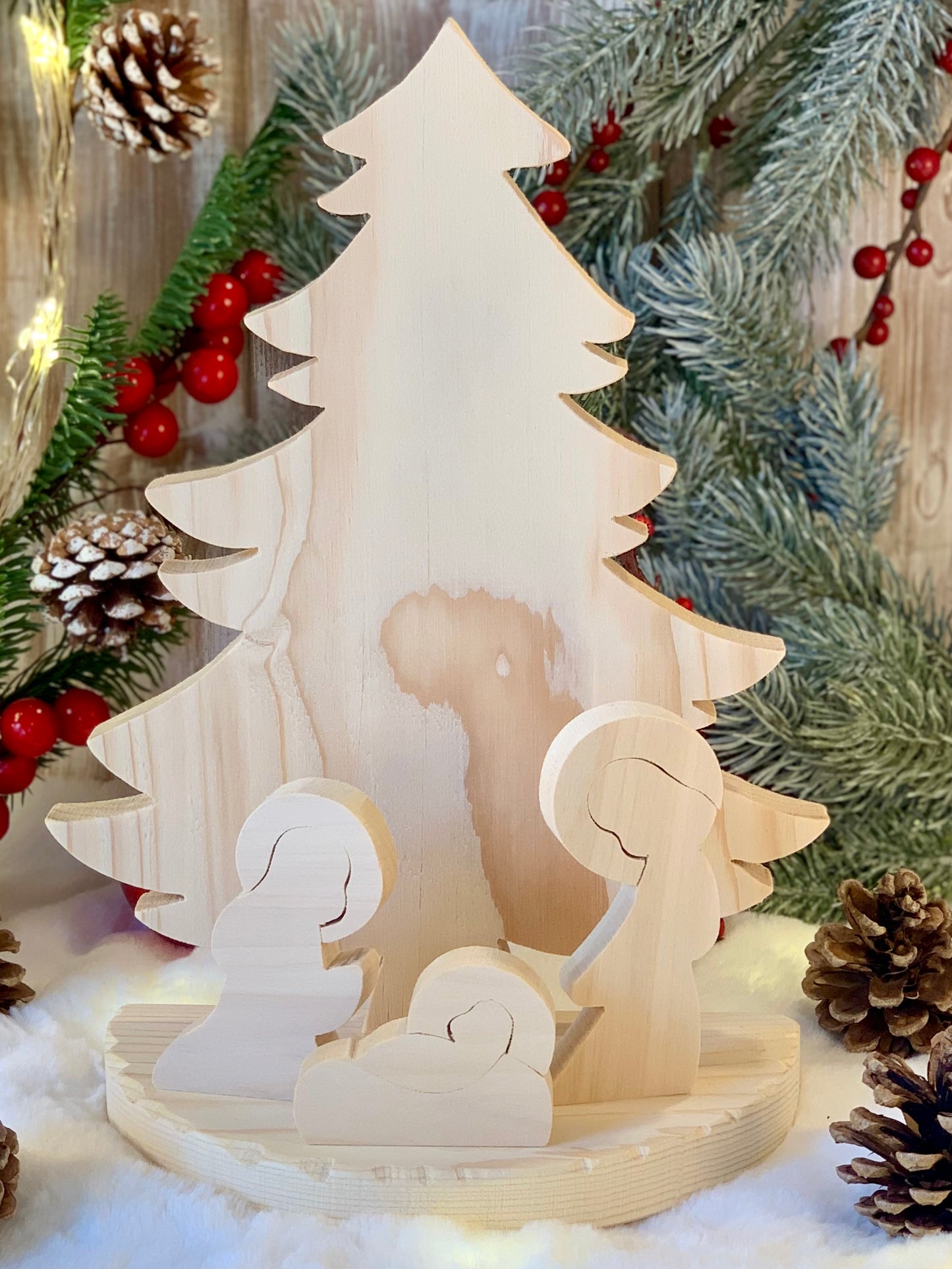 PRESEPE CON ALBERO Il Truciolo by MJ