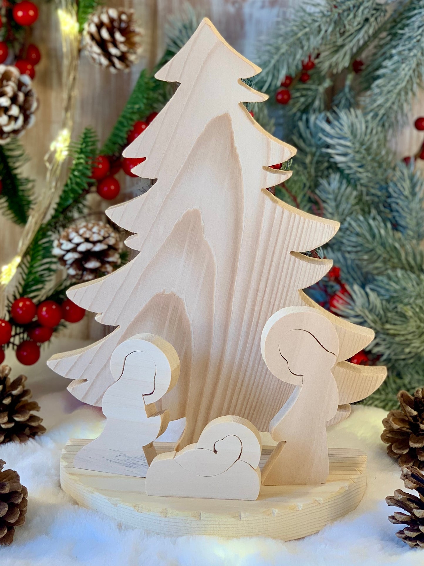 PRESEPE CON ALBERO Il Truciolo by MJ