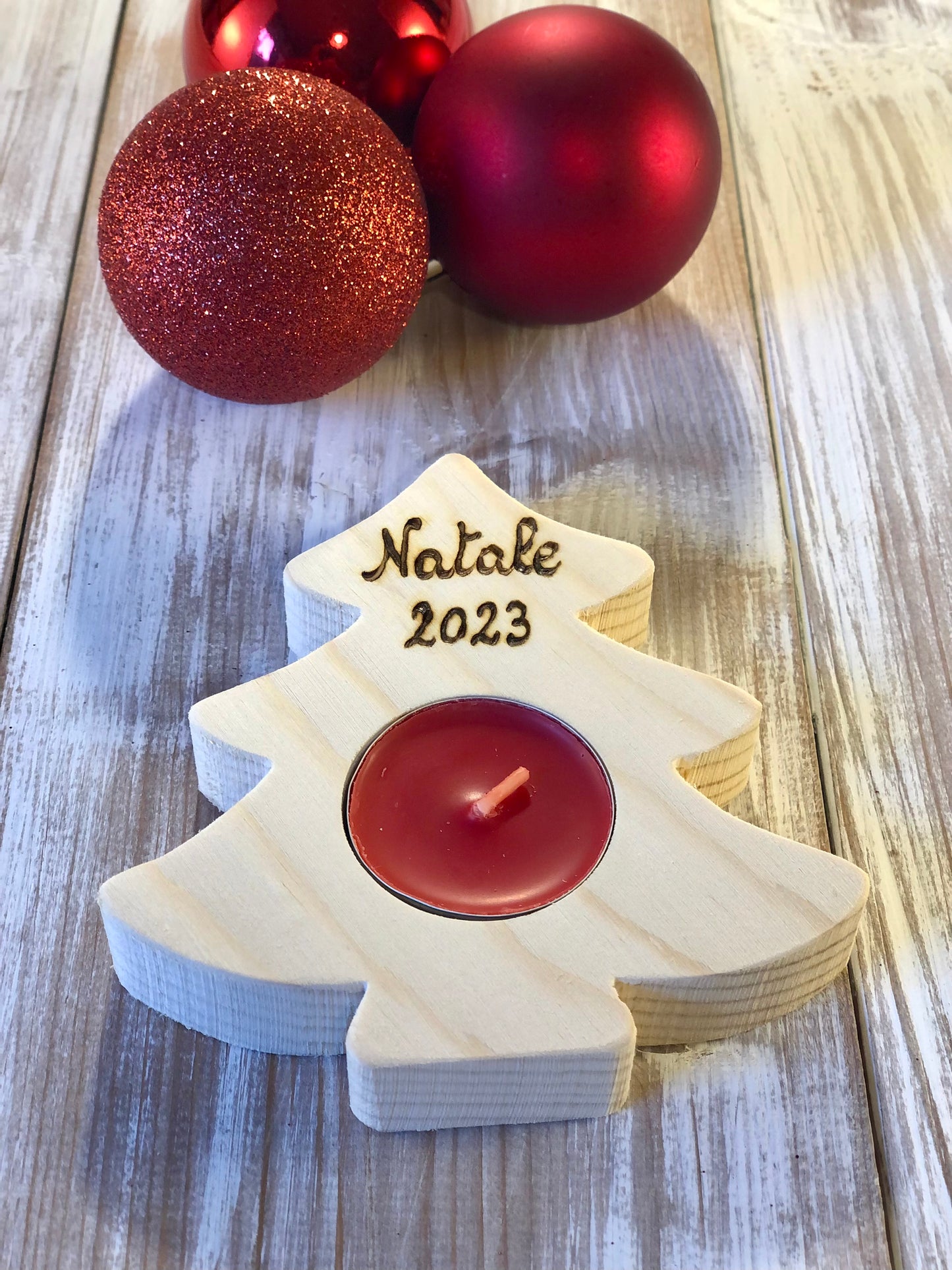 PORTA TEALIGHT CUORE/STELLA/ALBERO/FOGLIA Il Truciolo by MJ