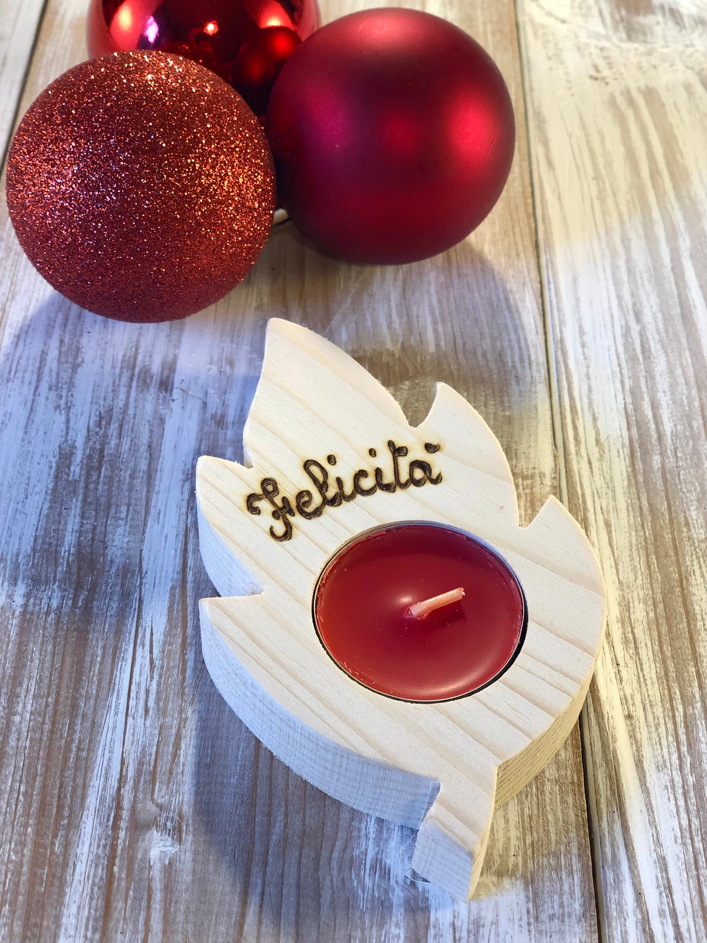 PORTA TEALIGHT CUORE/STELLA/ALBERO/FOGLIA Il Truciolo by MJ