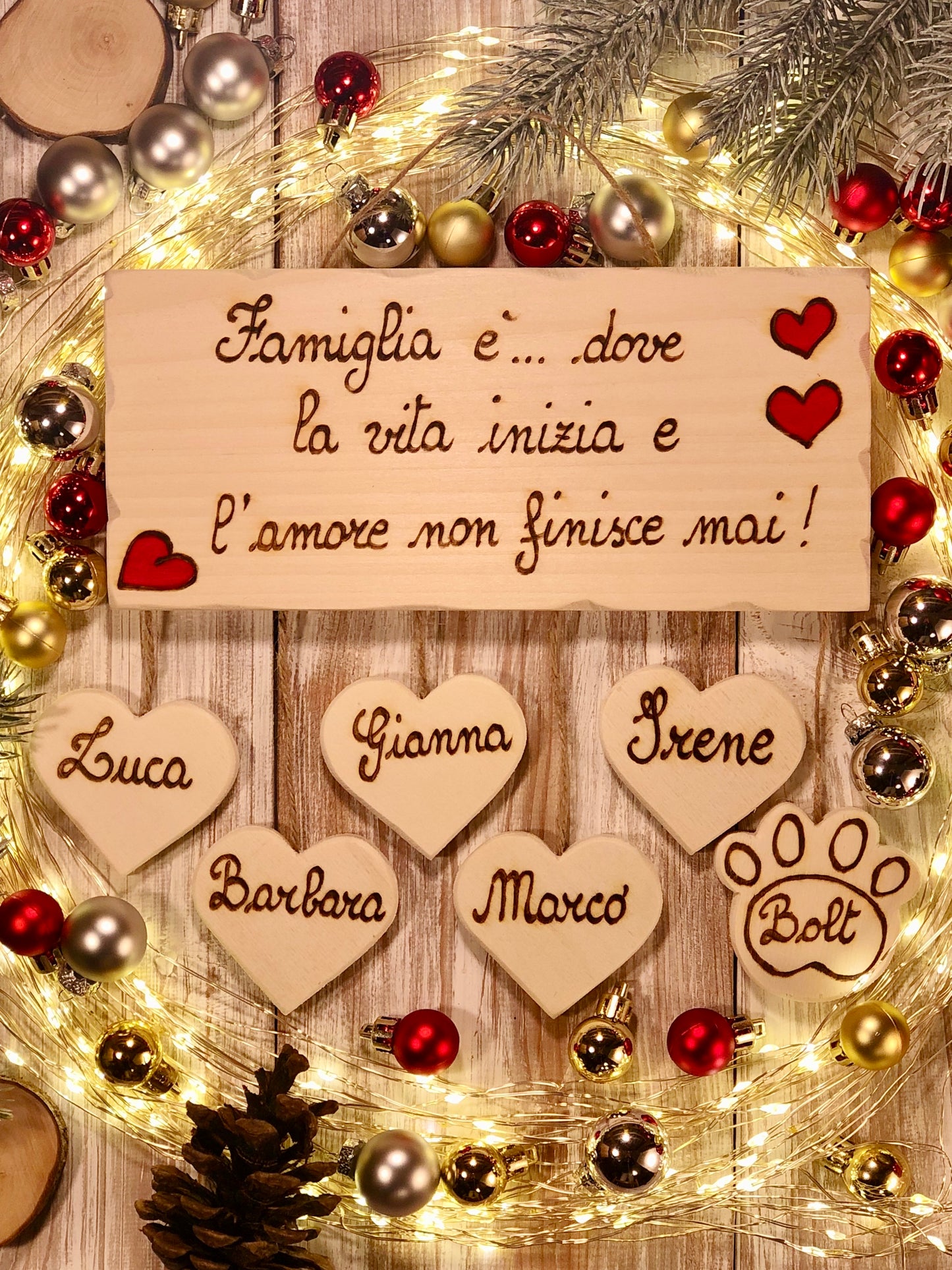 TARGA DELLA FAMIGLIA Il Truciolo by MJ