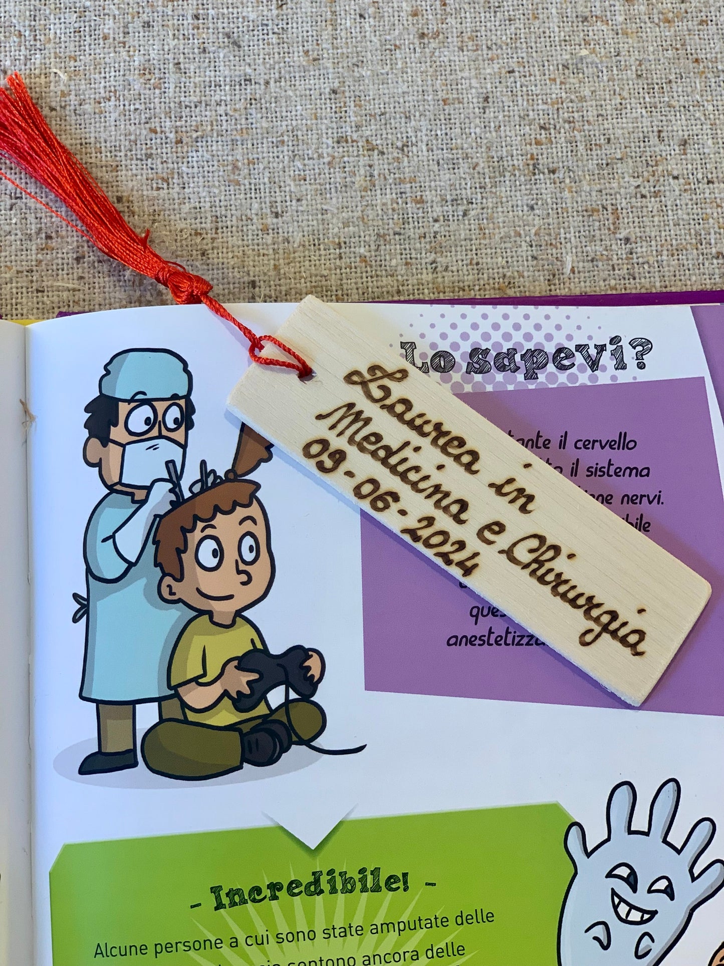 SEGNALIBRO LAUREA (ordine minimo 8 pezzi) Il Truciolo by MJ
