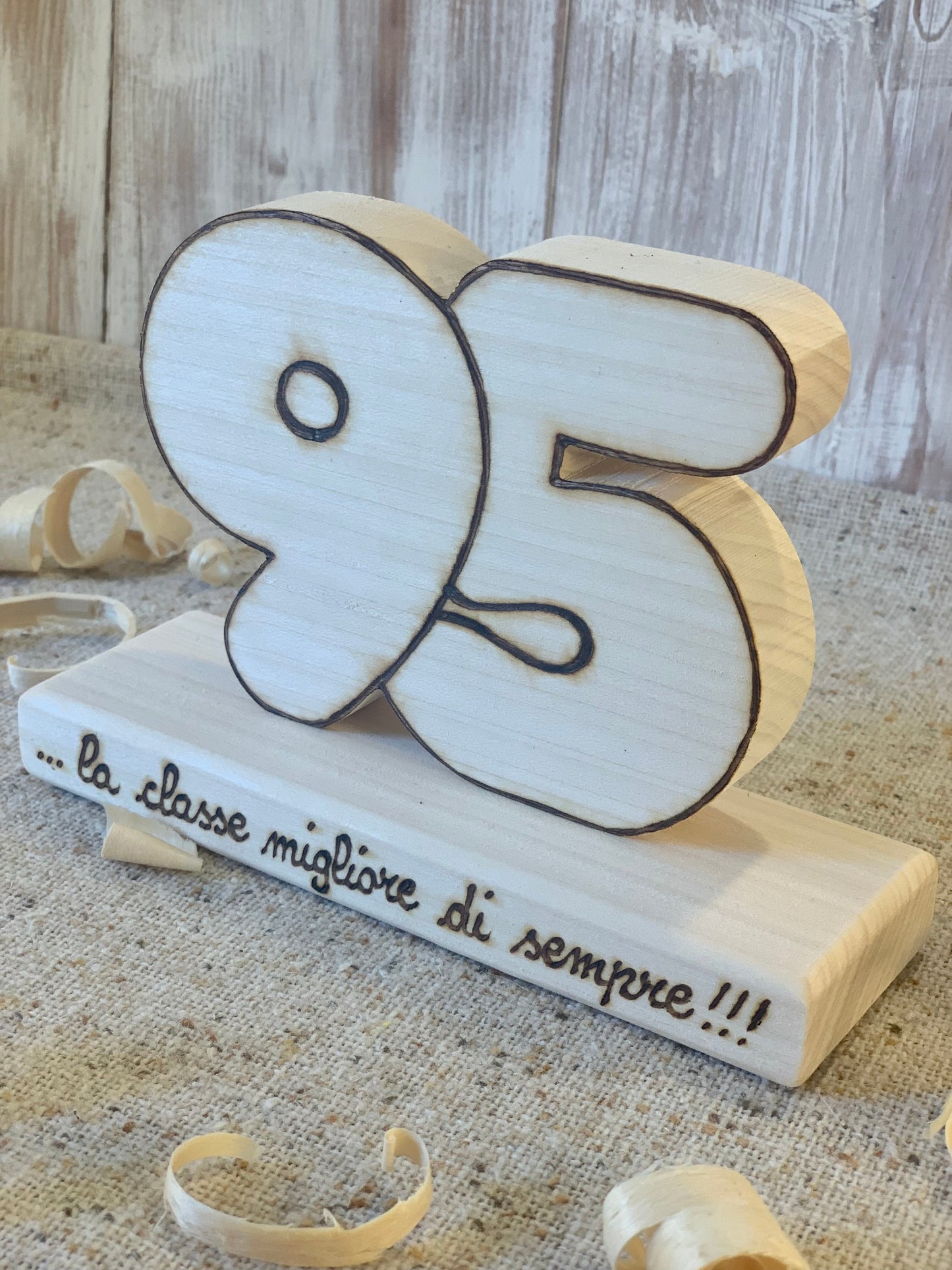 NUMERI IN LEGNO (ordine minimo 8 pezzi) Il Truciolo by MJ