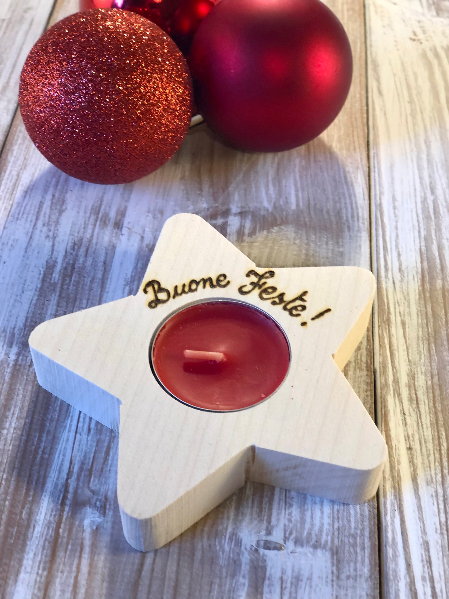 PORTA TEALIGHT CUORE/STELLA/ALBERO/FOGLIA Il Truciolo by MJ