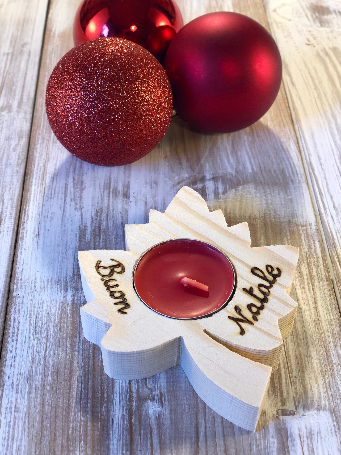 PORTA TEALIGHT CUORE/STELLA/ALBERO/FOGLIA Il Truciolo by MJ