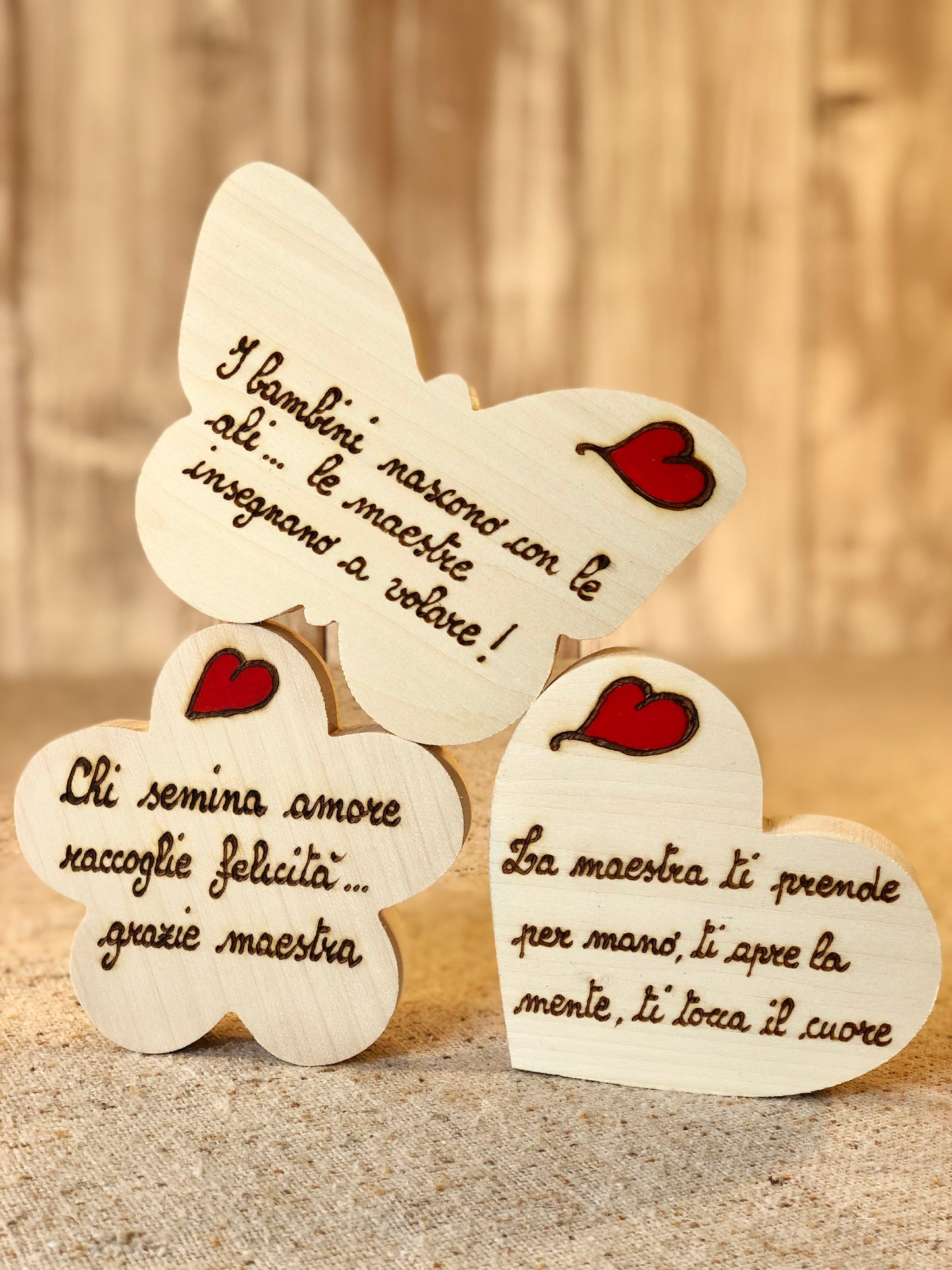 SAGOME PORTAFOTO CON DEDICA MAESTRE Il Truciolo by MJ