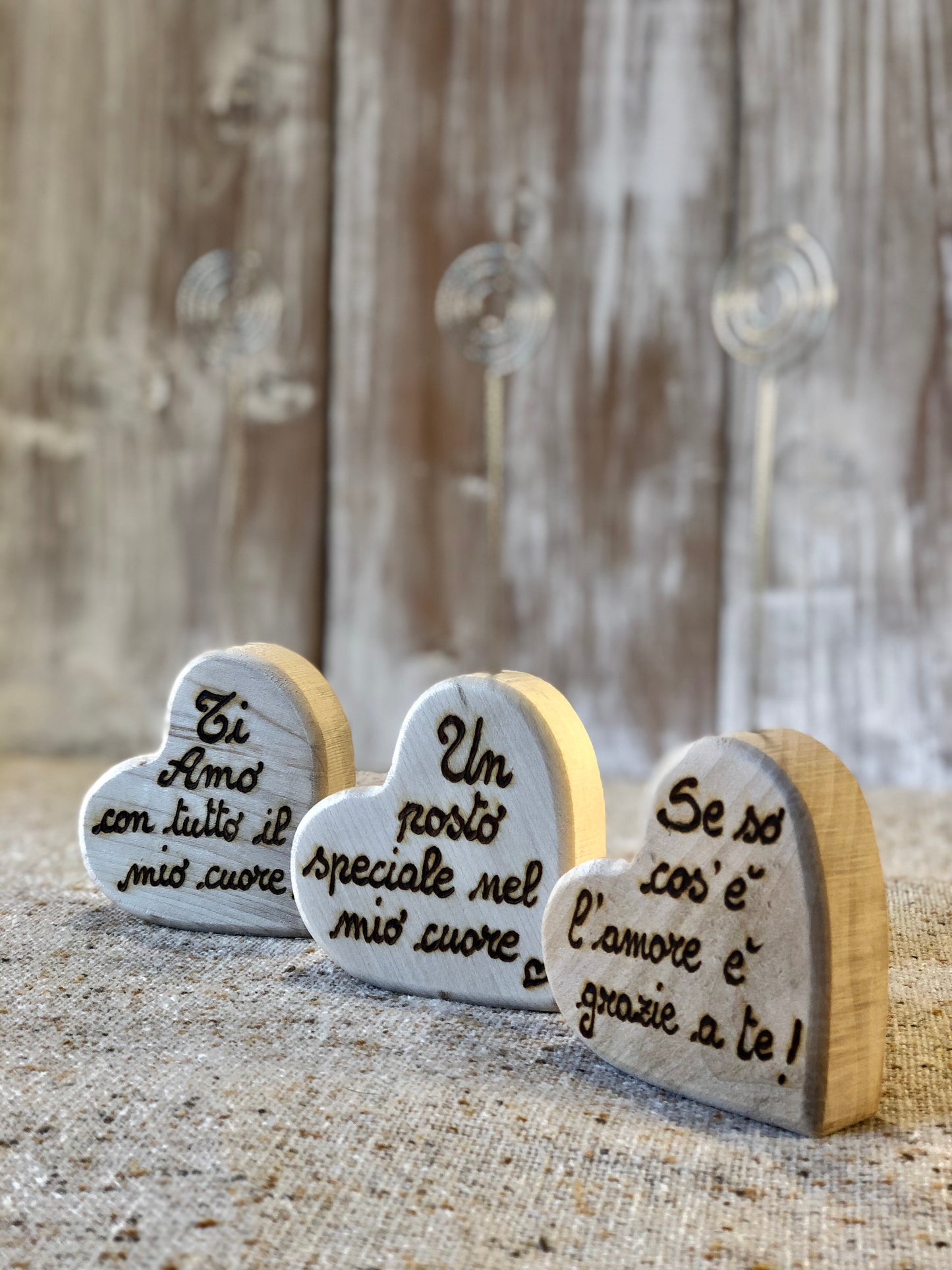 CUORE SEGNAPOSTO (ordine minimo 8 pezzi) Il Truciolo by MJ