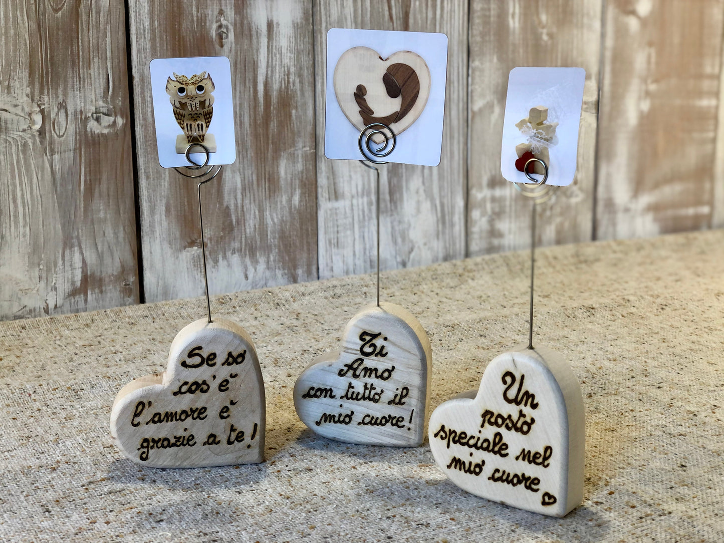 CUORE SEGNAPOSTO (ordine minimo 8 pezzi) Il Truciolo by MJ