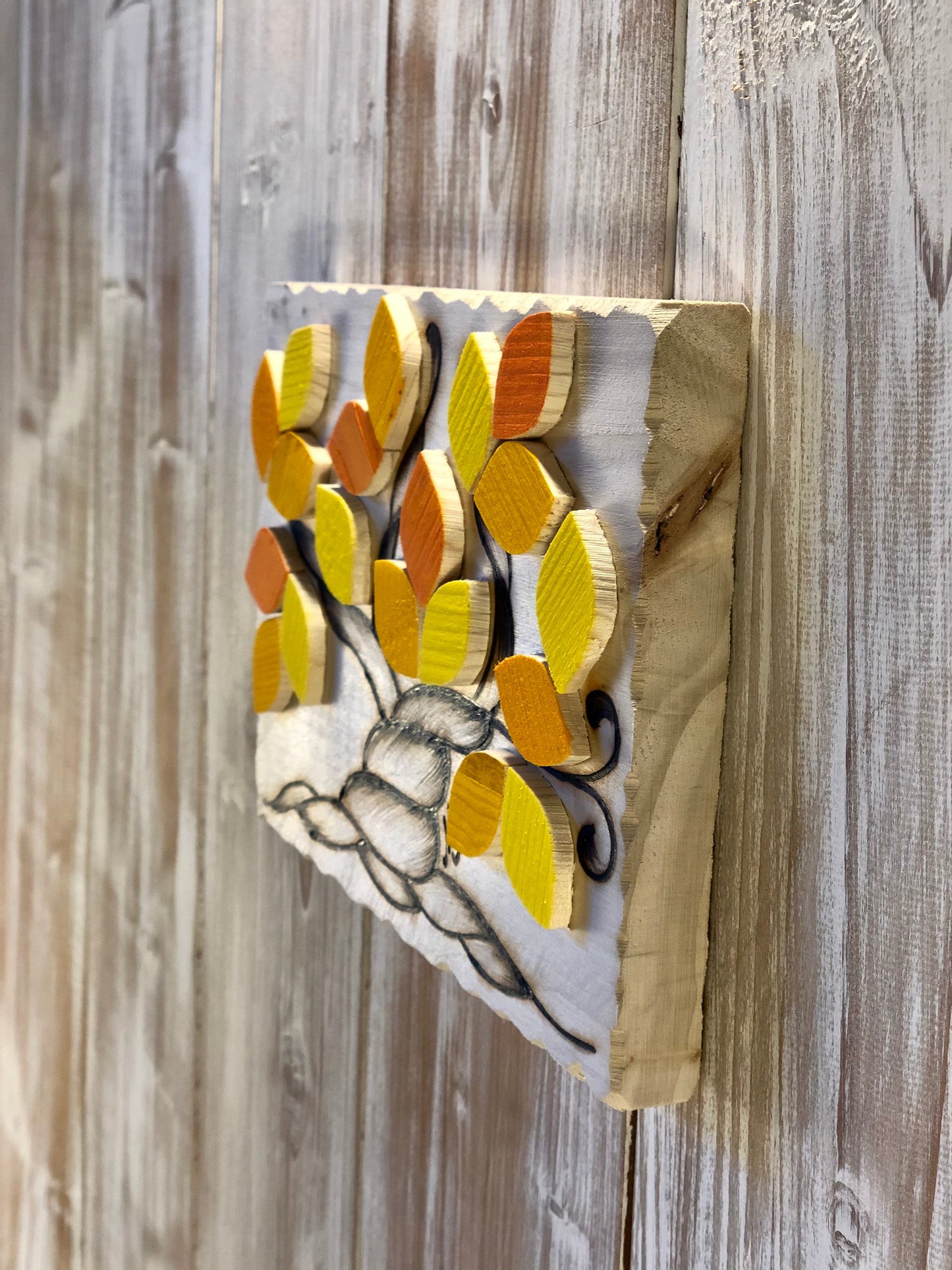 ALBERO DELLA VITA GIALLO 20x15cm (ordine minimo 5 pezzi) Il Truciolo by MJ