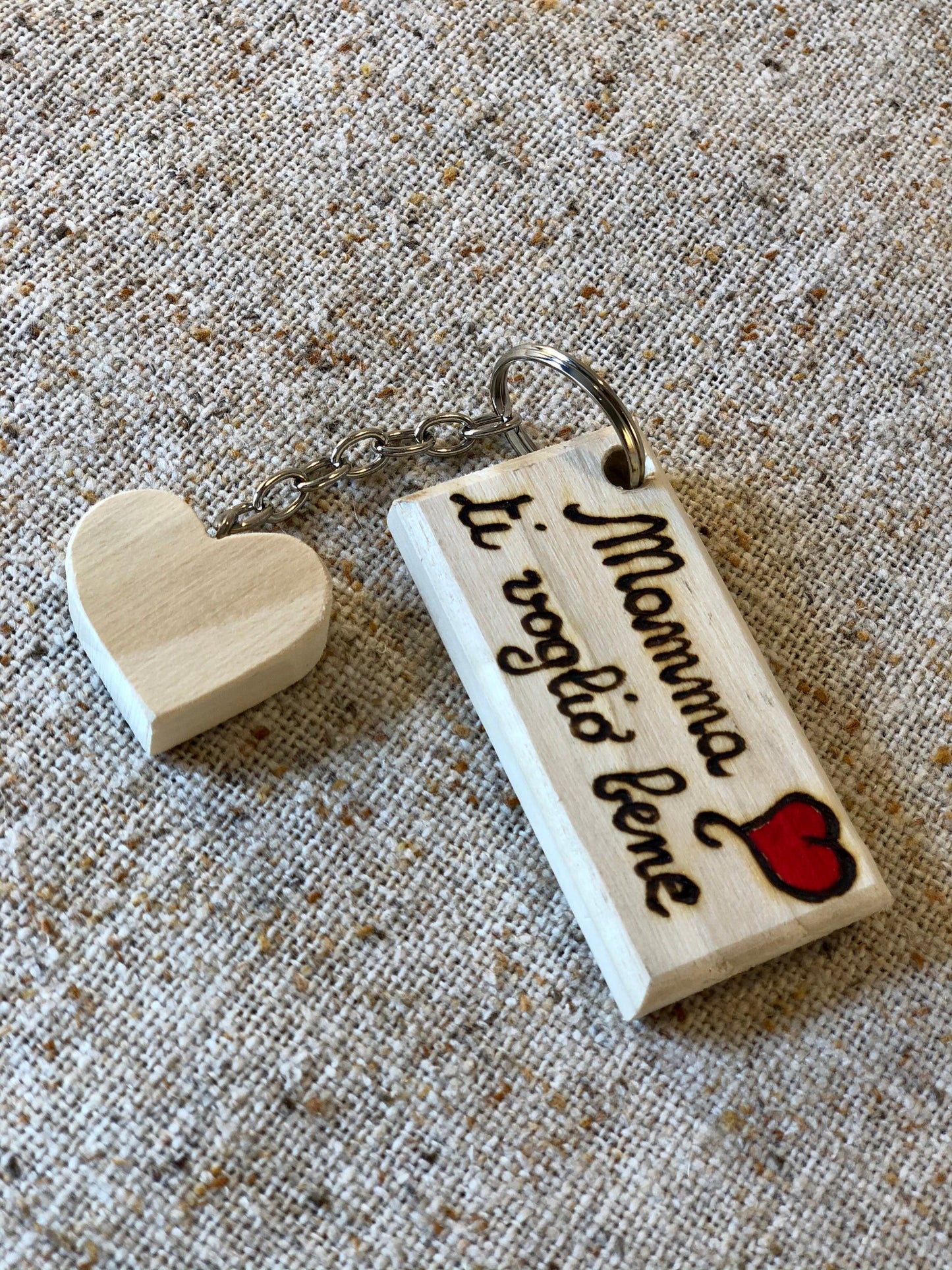 PORTACHIAVI CON PENDENTE CUORE (Copia) Il Truciolo by MJ
