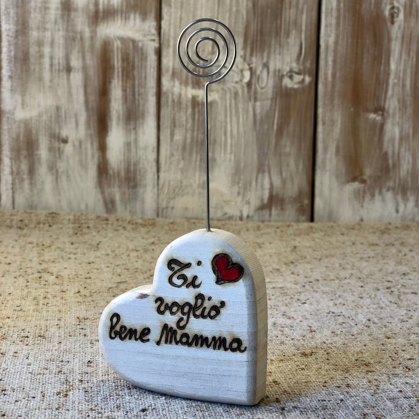 CUORE SEGNAPOSTO (ordine minimo 8 pezzi) Il Truciolo by MJ