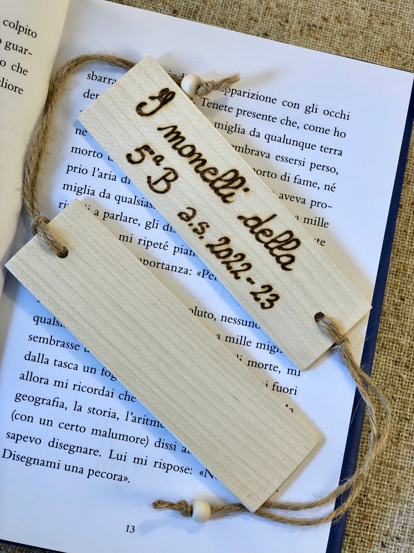 SEGNALIBRO (ordine minimo 8 pezzi) Il Truciolo by MJ