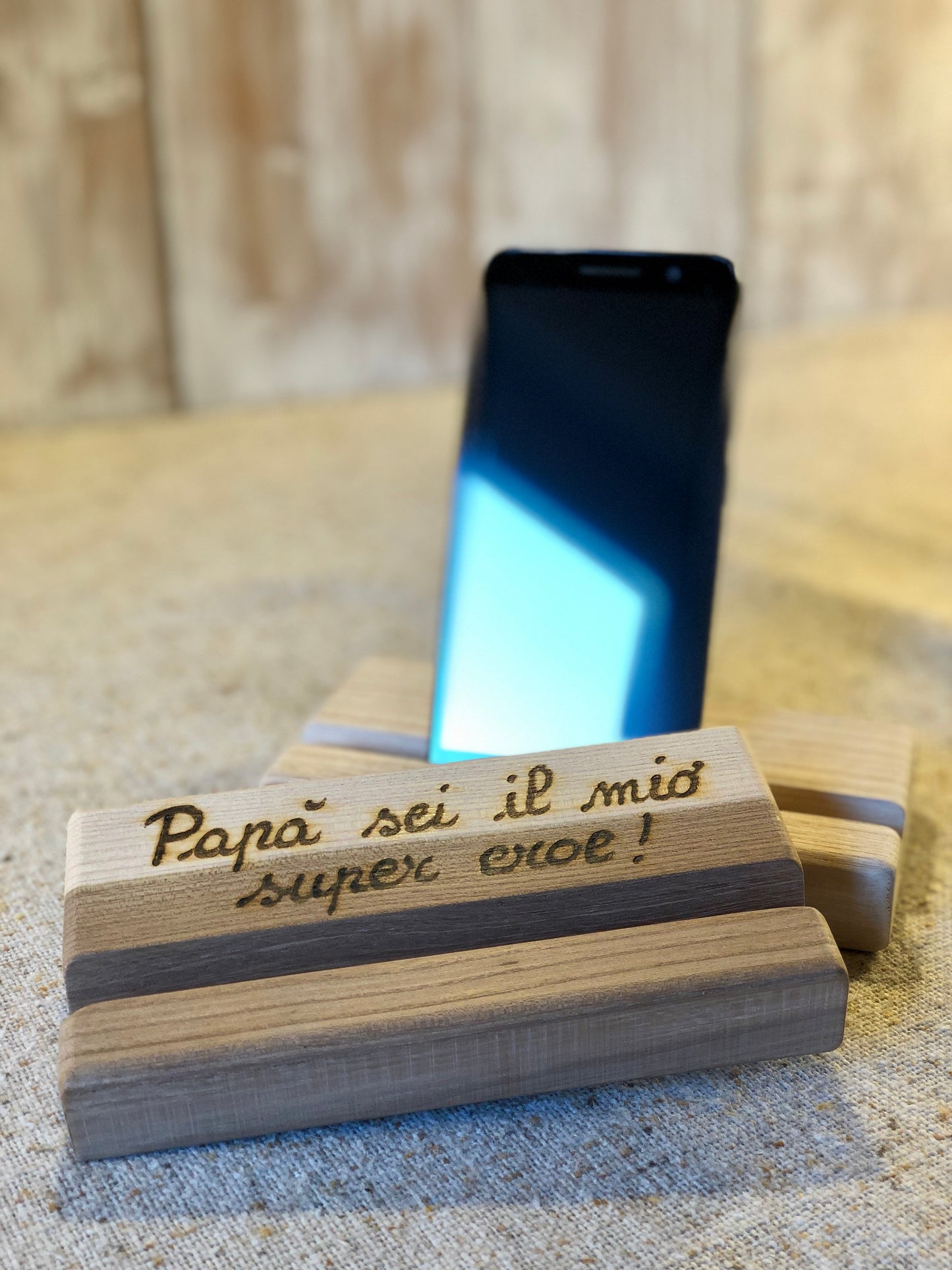 PORTA CELLULARE A TAVOLETTA (ordine minimo 8 pezzi) Il Truciolo by MJ