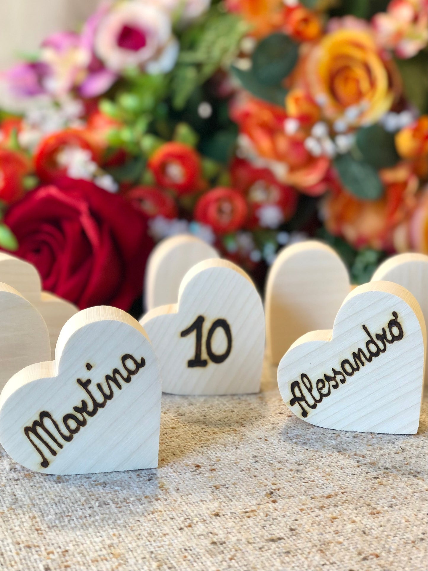 CUORI SEGNAPOSTO (ordine minimo 10 pezzi) Il Truciolo by MJ