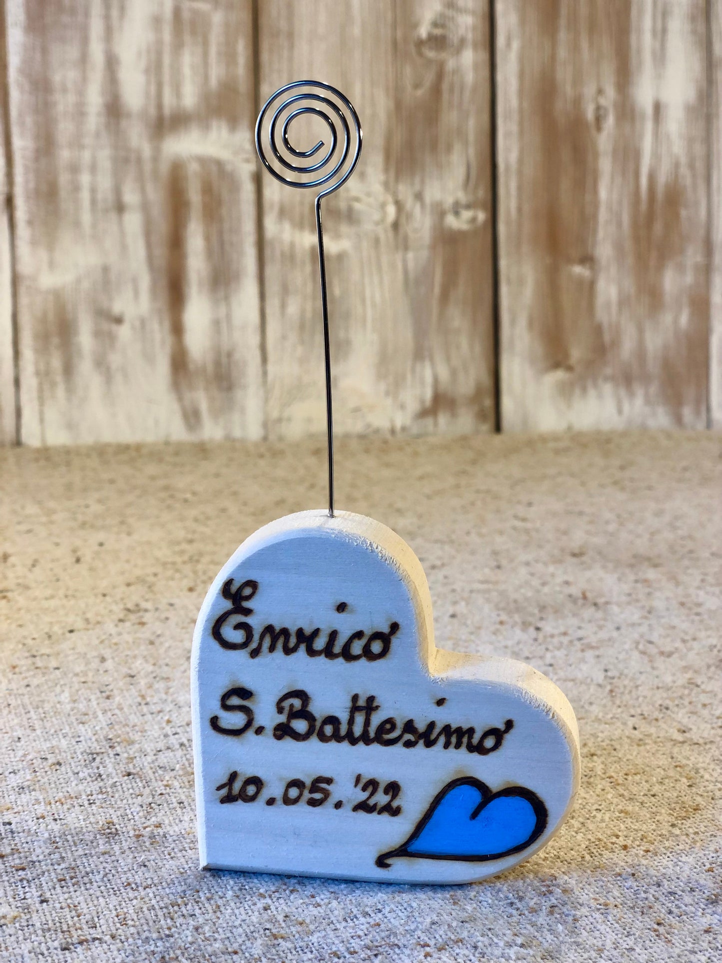 CUORE SEGNAPOSTO (ordine minimo 8 pezzi) Il Truciolo by MJ