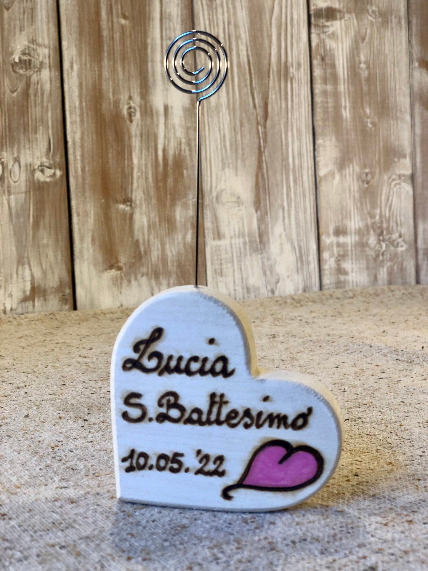 CUORE SEGNAPOSTO (ordine minimo 8 pezzi) Il Truciolo by MJ