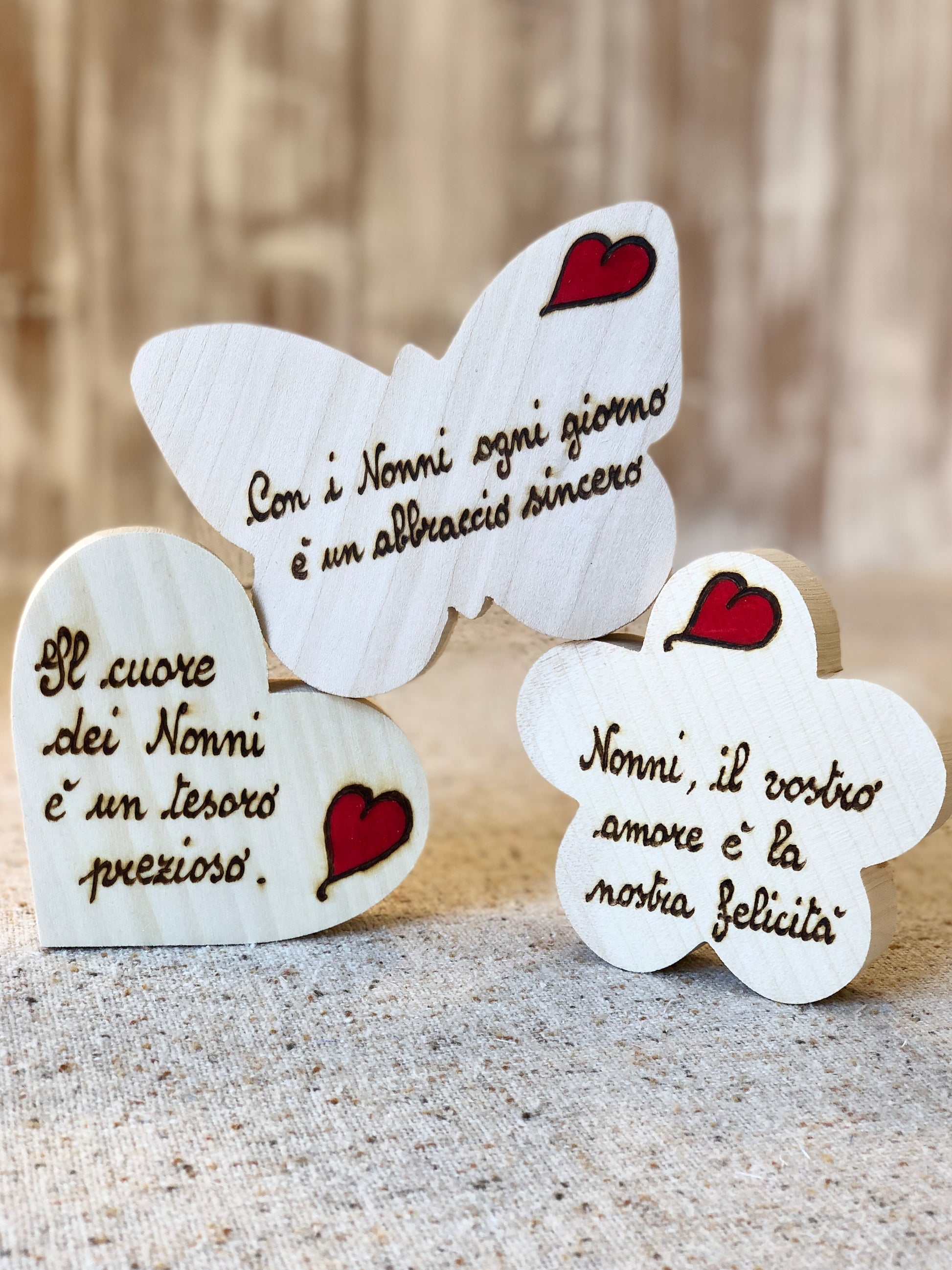 SAGOME CON DEDICA PER I NONNI Il Truciolo by MJ