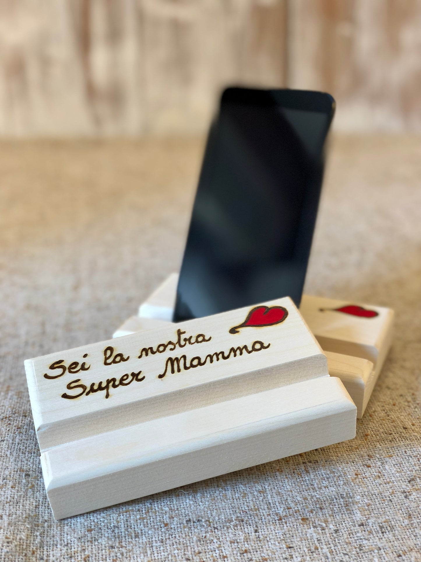 PORTA CELLULARE A TAVOLETTA (ordine minimo 8 pezzi) Il Truciolo by MJ