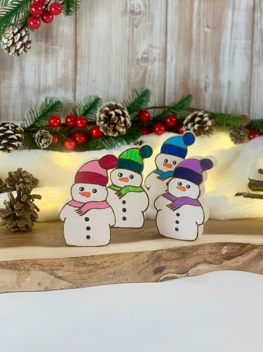 PUPAZZO DI NEVE (ordine minimo 3 pezzi) Il Truciolo by MJ