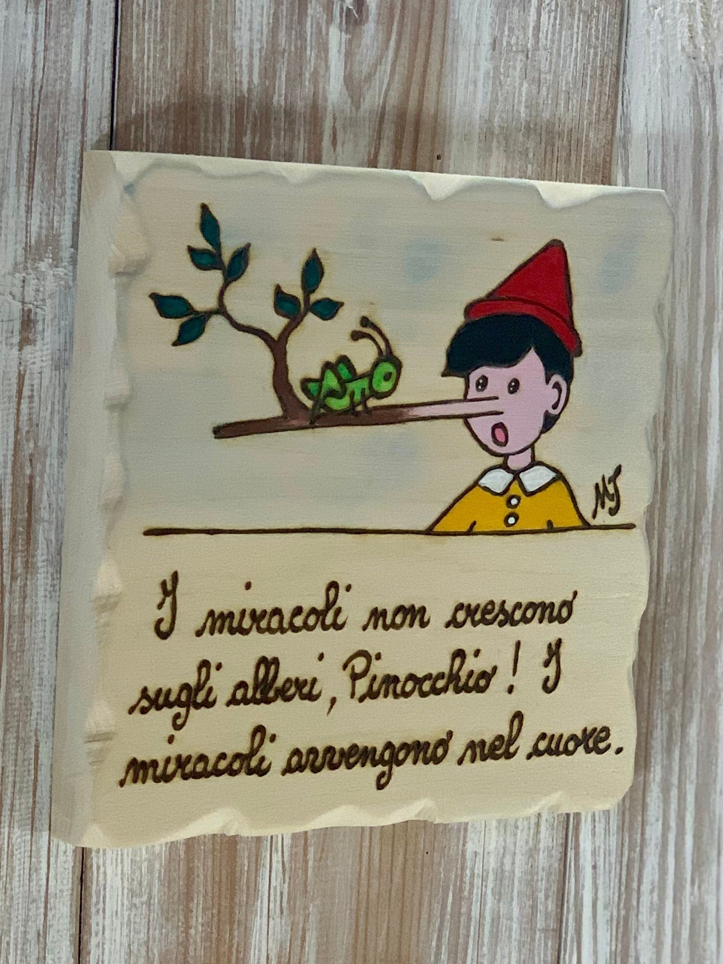 QUADRETTO PINOCCHIO Il Truciolo by MJ