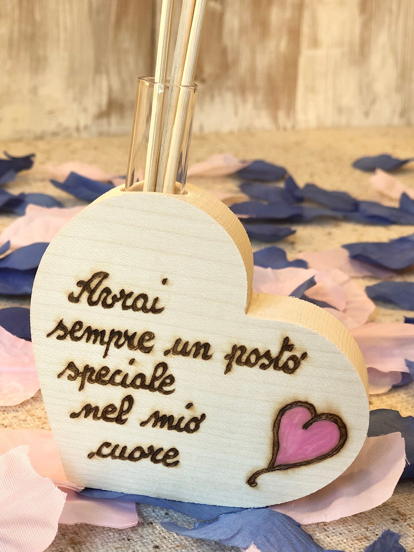 PROFUMATORE  CUORE (ordine minimo 8 pezzi) Il Truciolo by MJ