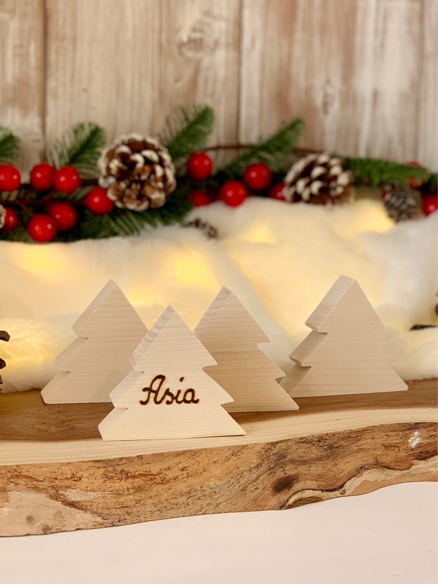 🎁ALBERELLI SEGNAPOSTO (ordine minimo 8 pezzi) Il Truciolo by MJ