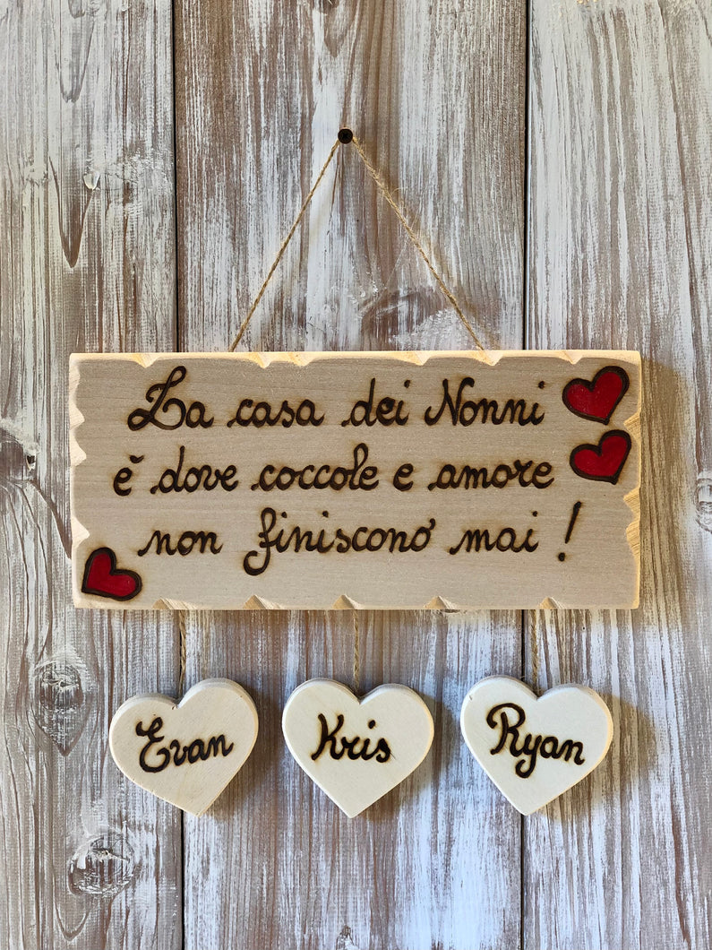 TARGA DELLA FAMIGLIA Il Truciolo by MJ