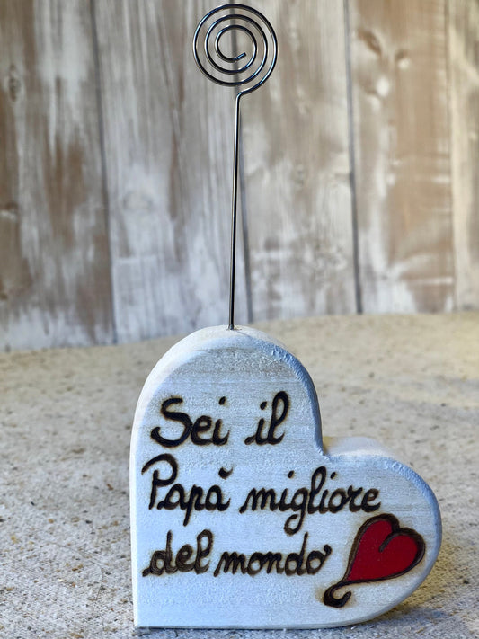 CUORE SEGNAPOSTO (ordine minimo 8 pezzi) Il Truciolo by MJ