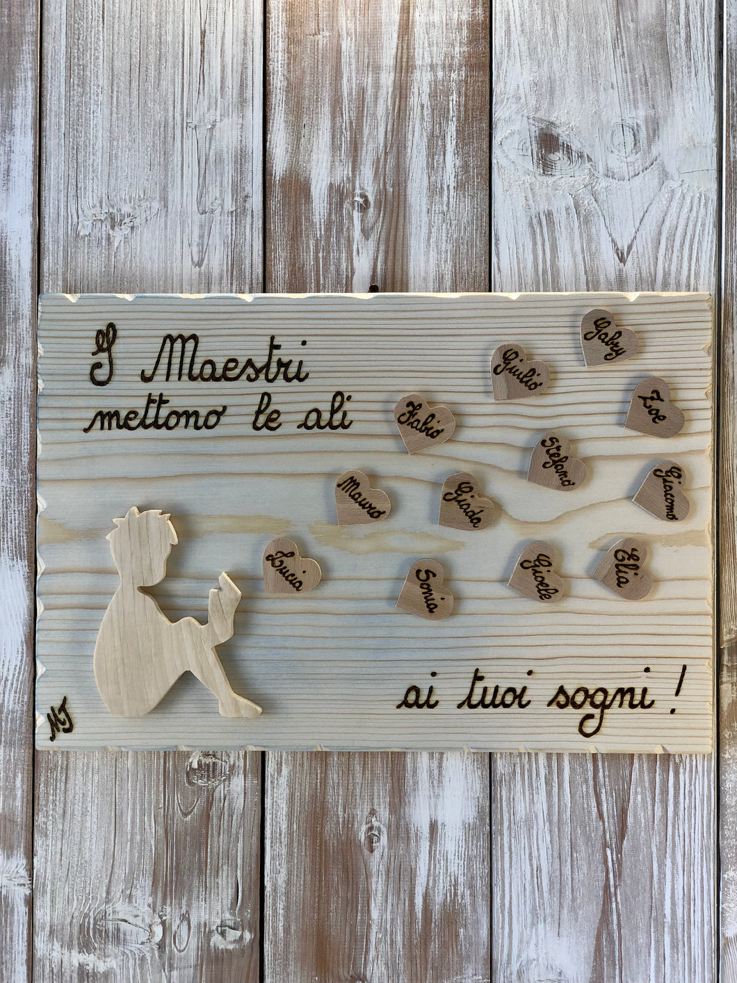 QUADRO GRANDE PER LE MAESTRE Il Truciolo by MJ